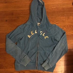 American Eagle Zip-Up Hoodie | L